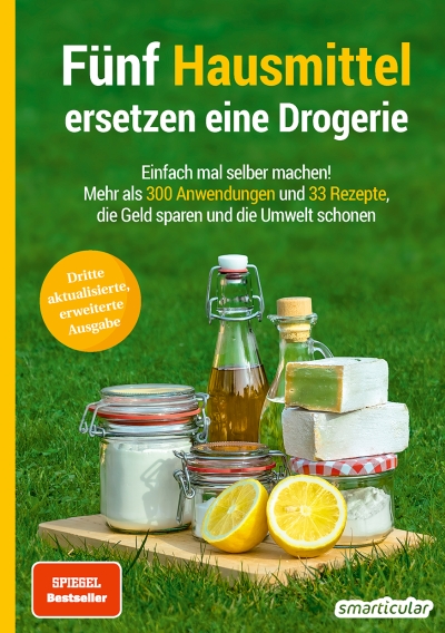 Buchcover „Fünf Hausmittel ersetzen eine Drogerie“ von smarticular